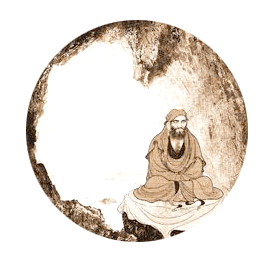 Graphics: Monk meditating in cave